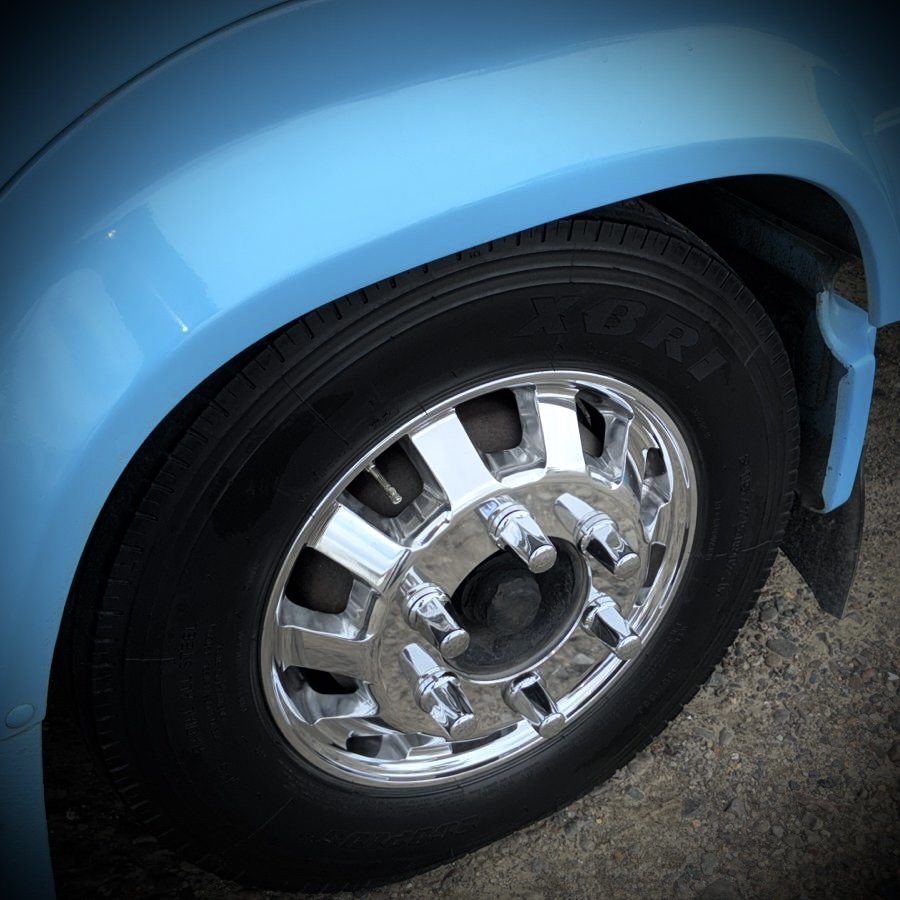 image of truck maintenance for a trucking company